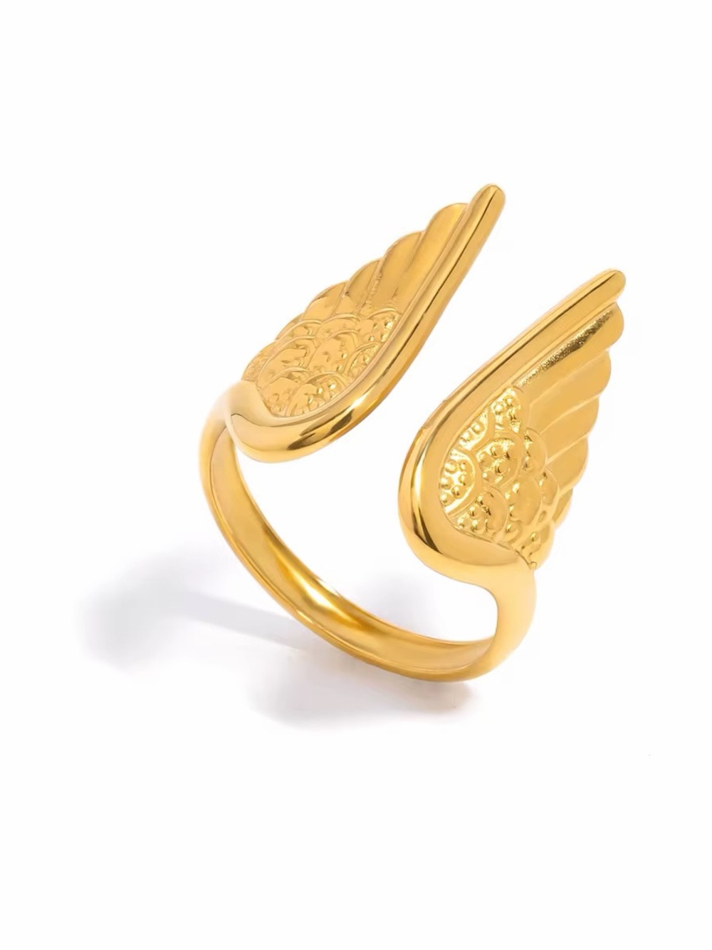 18K Gold Plated Adjustable Wing Ring